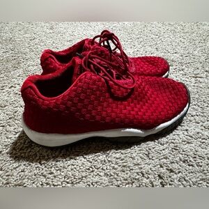 Nike Kids Red Woven Athletic Sneakers
